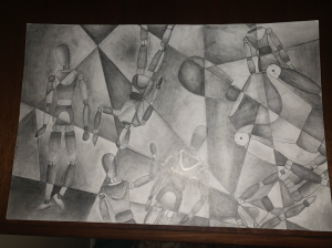 Freshman Claire Winklhofer uses various mediums to express her love of art. 