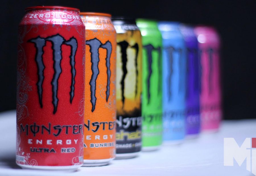 Caffeinated beverages like Monster energy drinks are a popular source of energy among students. According to a survey of Miege students, caffeine consumption varies from a few times a week to several times a day.