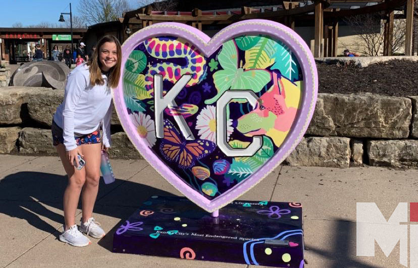 Senior Alice Brandt hopes to visit all 154 Parade of Hearts Sculptures