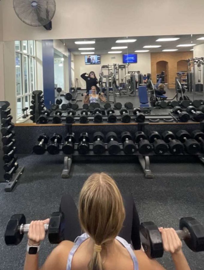 After the tennis season ended, senior Maya Pepin started spending her time after school at the gym. She goes for at least an hour every day except Friday.