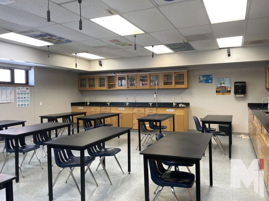 Biology and Principles of Biomedical Sciences teacher, Mary Summers classroom. This is were the Principles of Biomedical Sciences class takes place. 