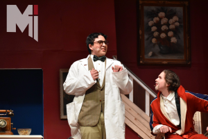 Sophomore Joshua Collins acts in his first play as Professor Metz. The show took place from Thursday, February 1 through Saturday, February 3.