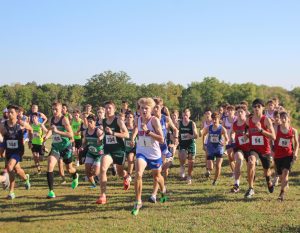 Griffin Bloemker interview: With the work put in during practices, sophomore Griffin Bloemker has built up his ability to accelerate to first at the start of his race. “The training is the hard part, but the races make it worth it,” Bloemker said. “If you work and train hard enough, then races will be more satisfying and fun.” 